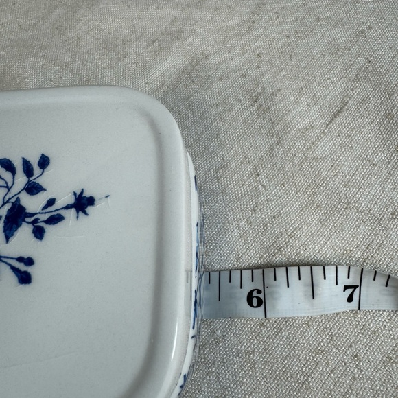 Avon Blue White Chinoiserie Trinket Box 5.1 x 3 Inch Vintage - Picture 4 of 6